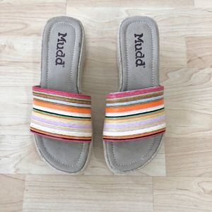 NEW Mudd ‘Willy’ Colorful Espadrille PlatformWedge